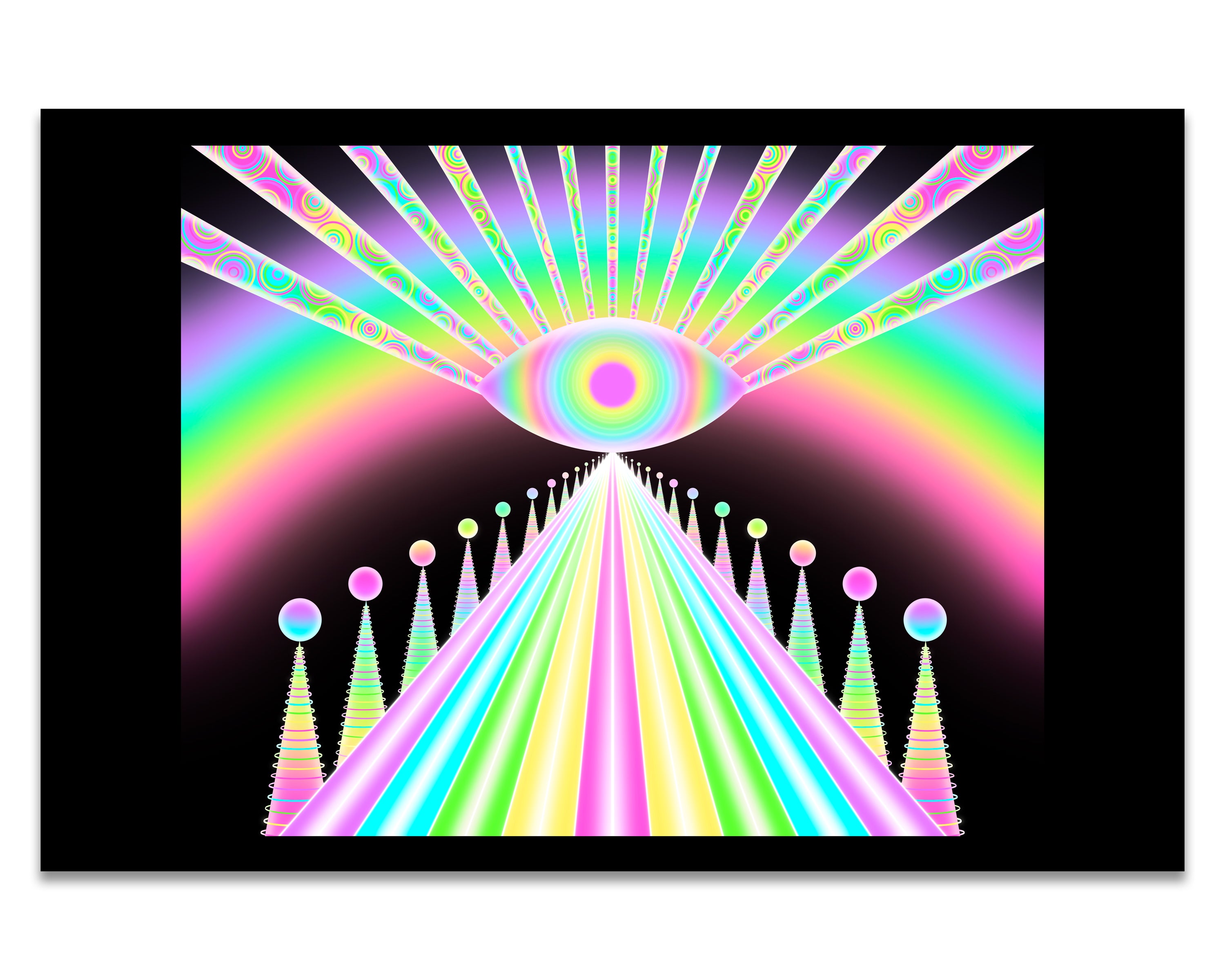 Rainbow Road - Mini 4×6 Art Print