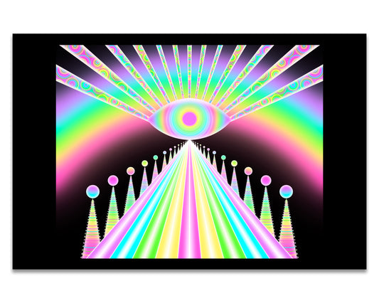 Rainbow Road - Mini 4x6 Art Print