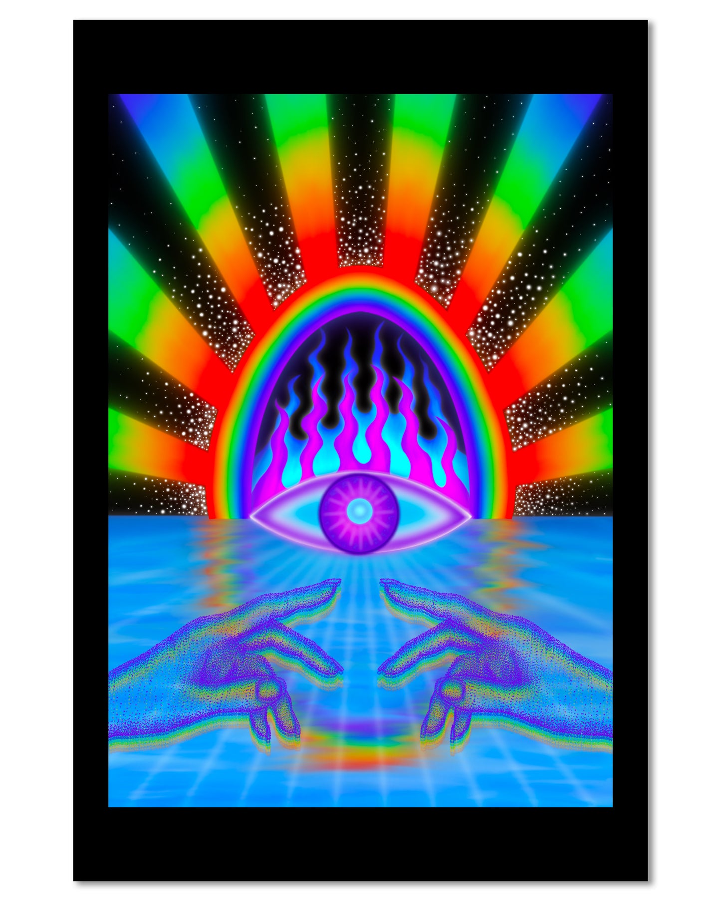 Rainbow Vision Gate - Mini 4x6 Art Print