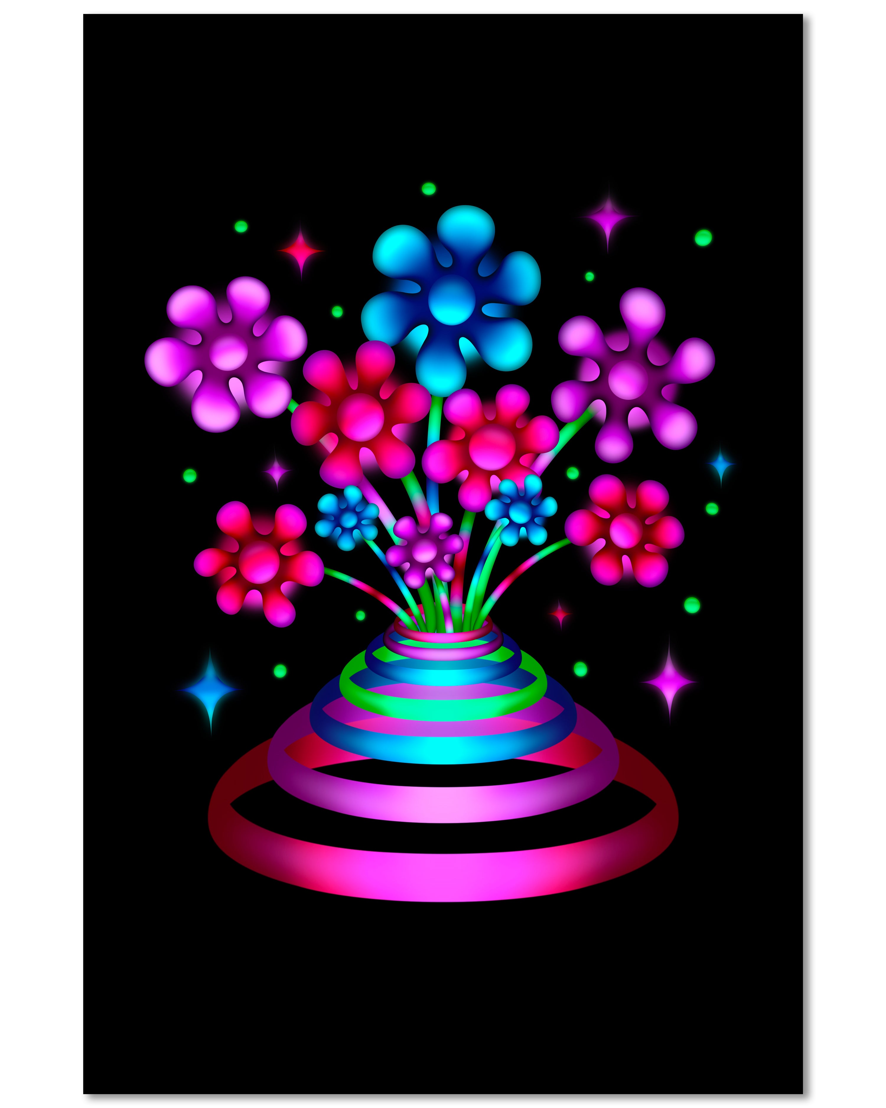XenoGarden Genesis — 4"×6" Mini Art Print