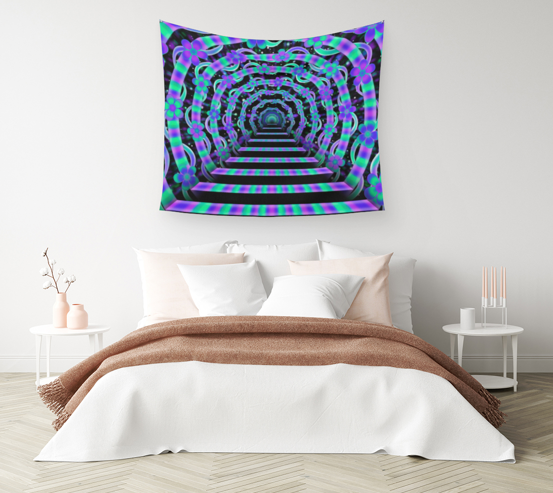 Blooming Tunnel Tapestry