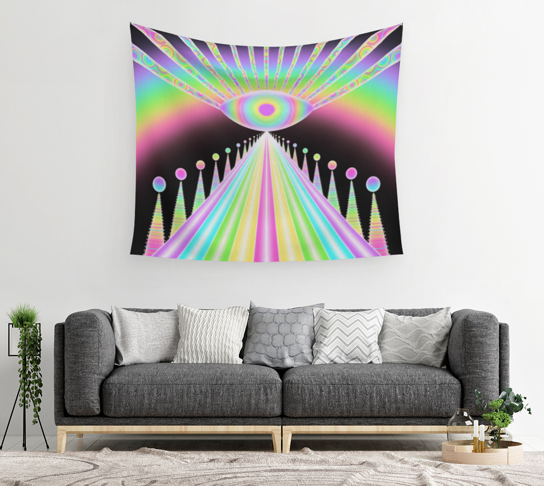 Rainbow Road Tapestry