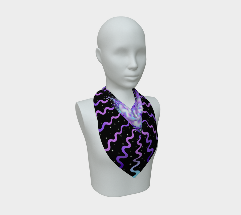 Faerie Portal Silk Scarf — Wearable Art Bandana