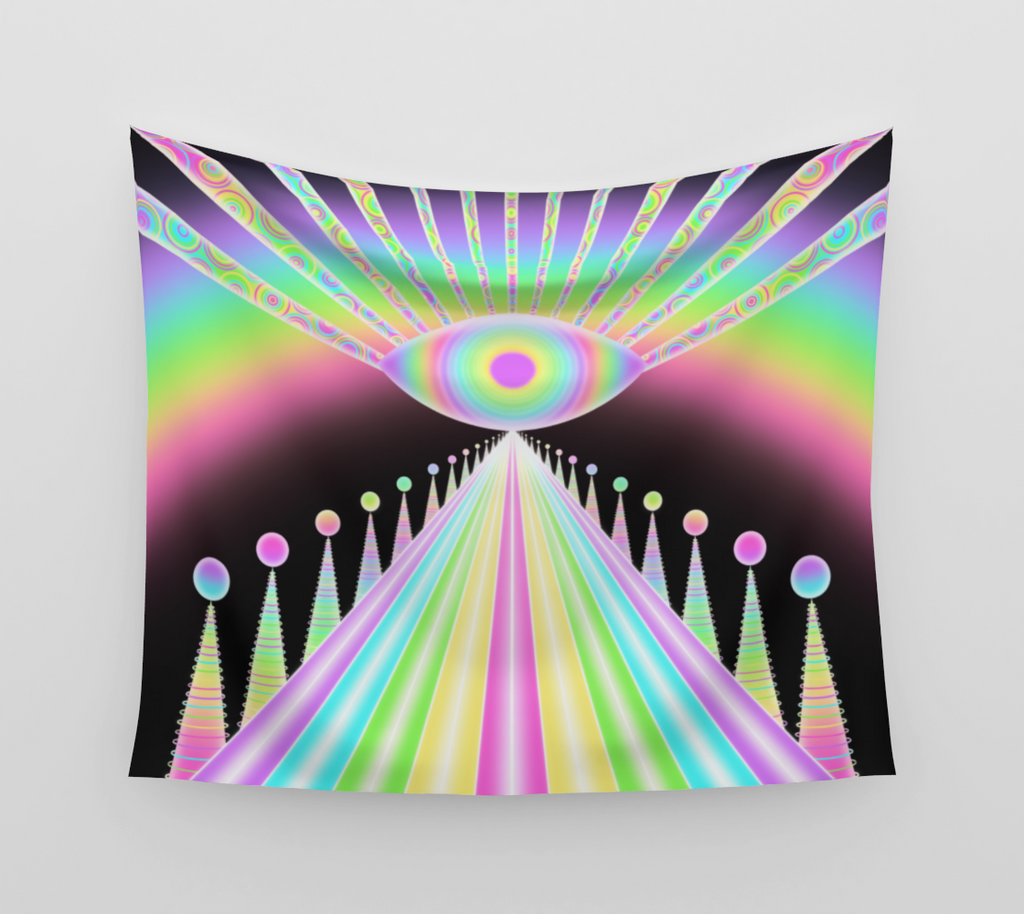 Rainbow Road Tapestry