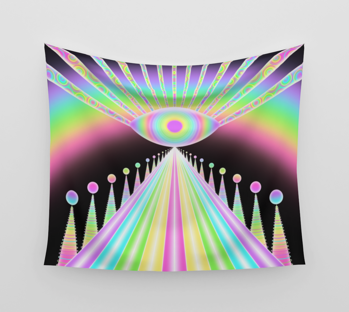 Rainbow Road Tapestry