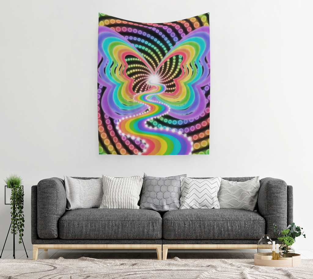 Stars to Light Your Passing Feet Tapestry