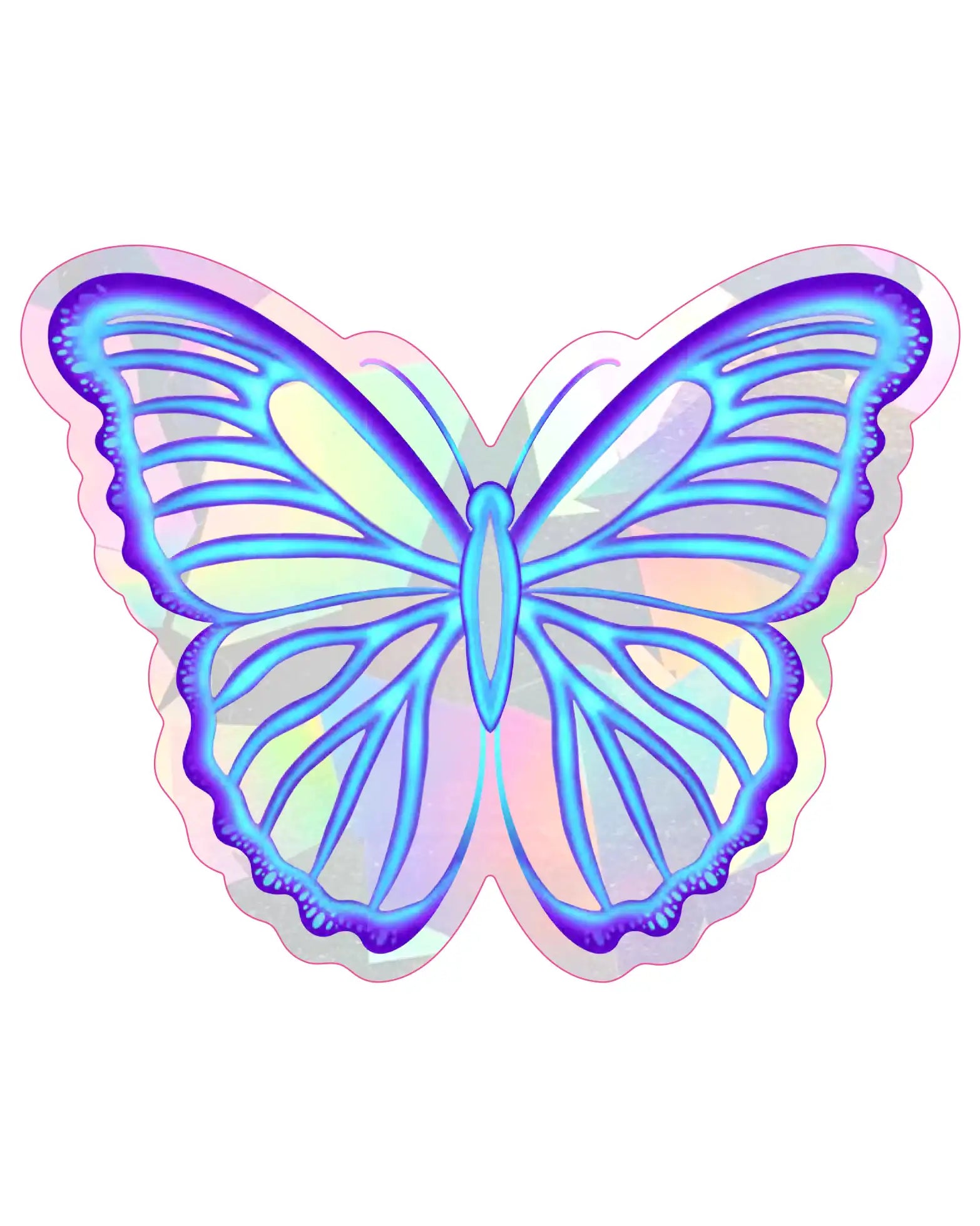 Butterfly - 5" Suncatcher - Rainbow Window Decal Sticker