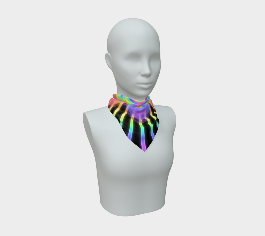The Unfolding Silk Scarf — Wearable Art Bandana