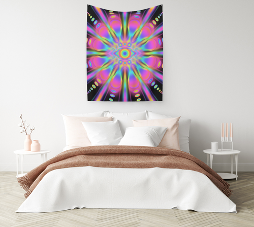 Eye Awaken — Cotton Sateen Wall Tapestry