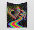 Dolphin Heart Portal Tapestry