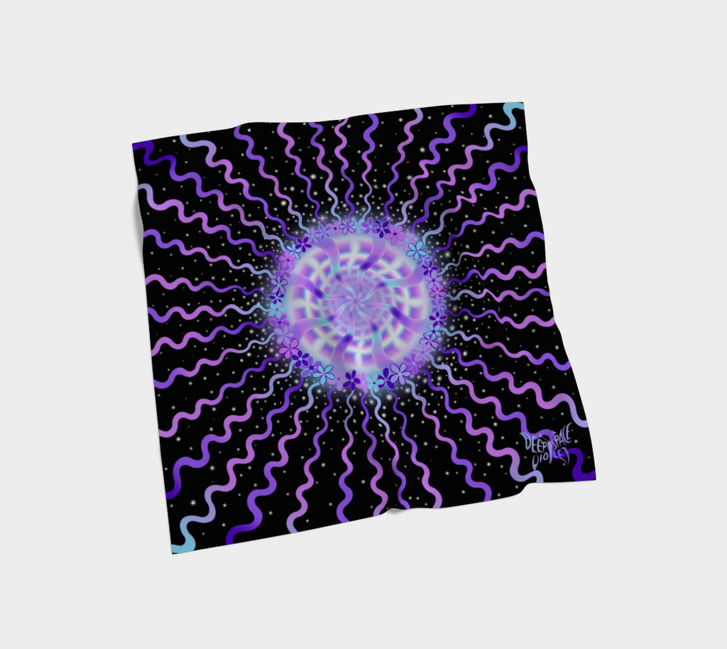 Faerie Portal Silk Scarf — Wearable Art Bandana