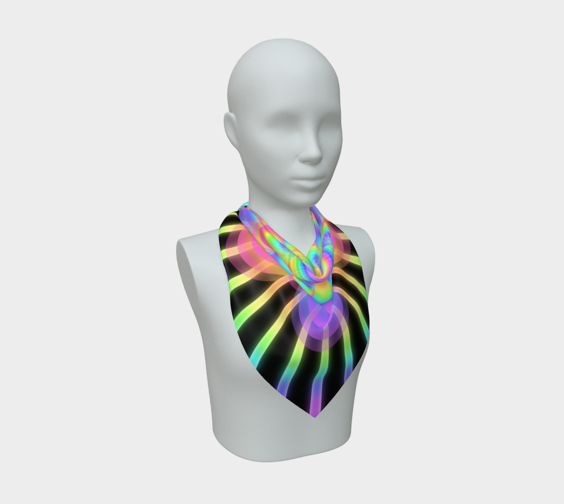 The Unfolding Silk Scarf — Wearable Art Bandana
