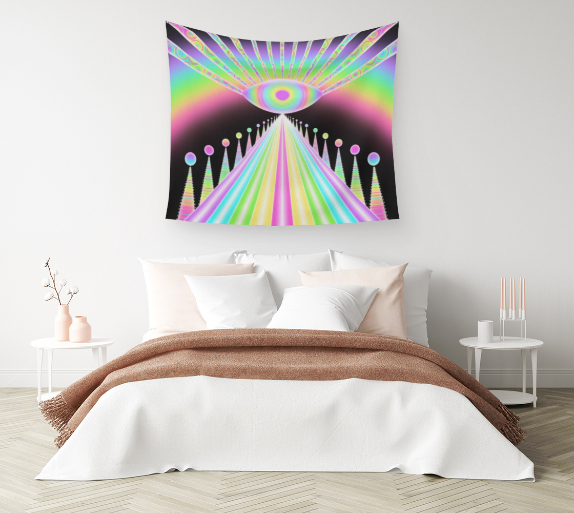 Rainbow Road Tapestry
