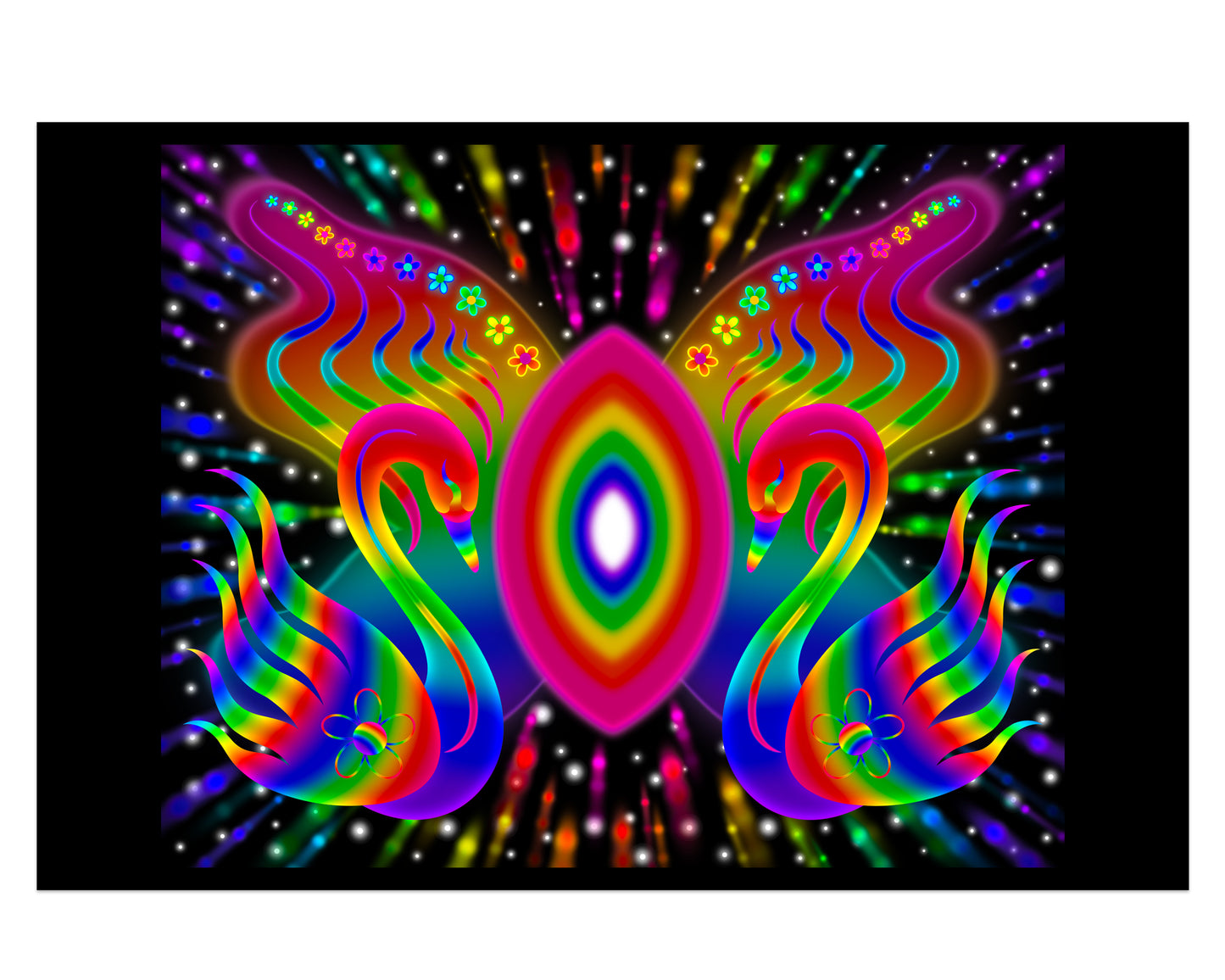 Swan Horizon - Mini 4×6 Art Print