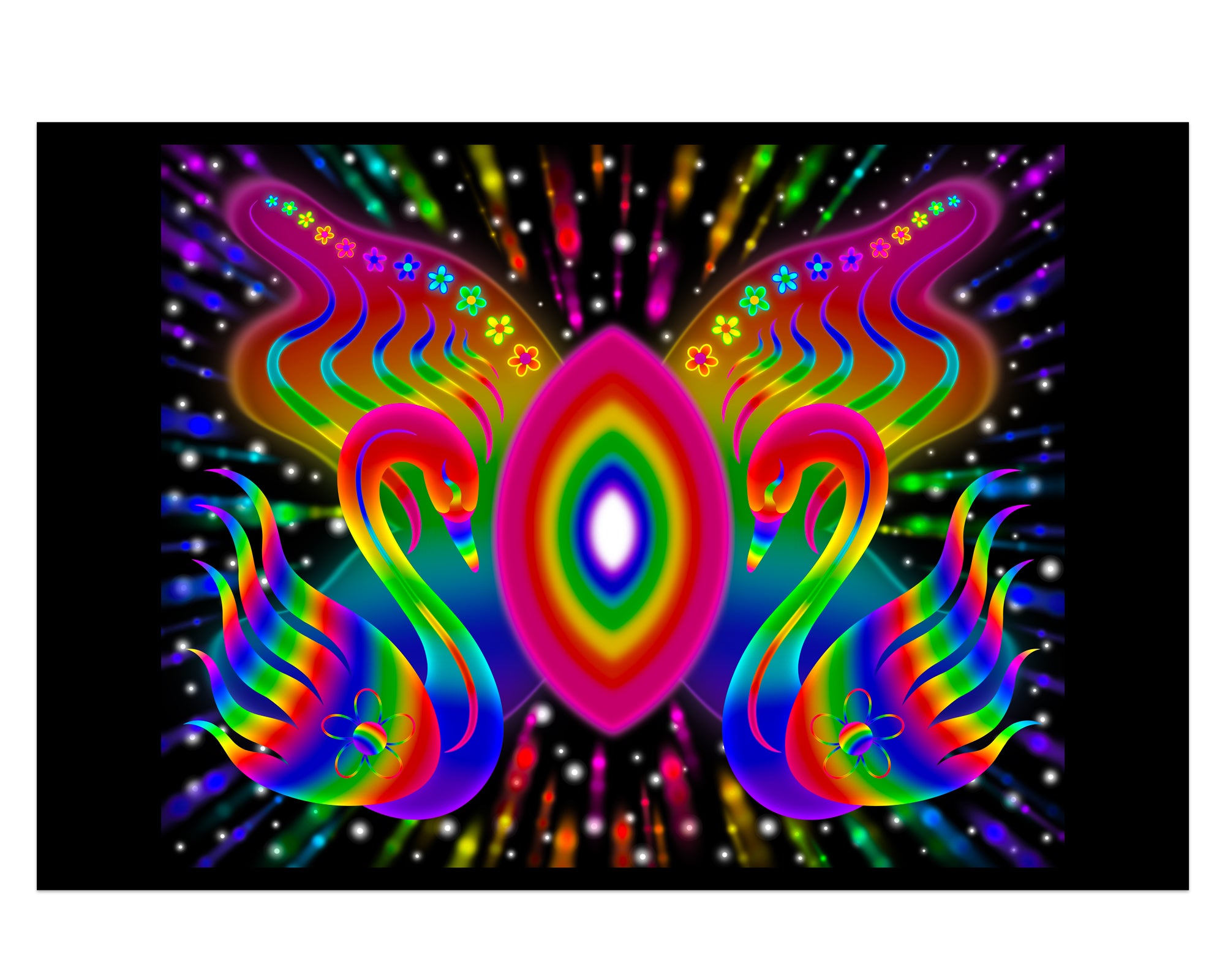 Swan Horizon - Mini 4×6 Art Print
