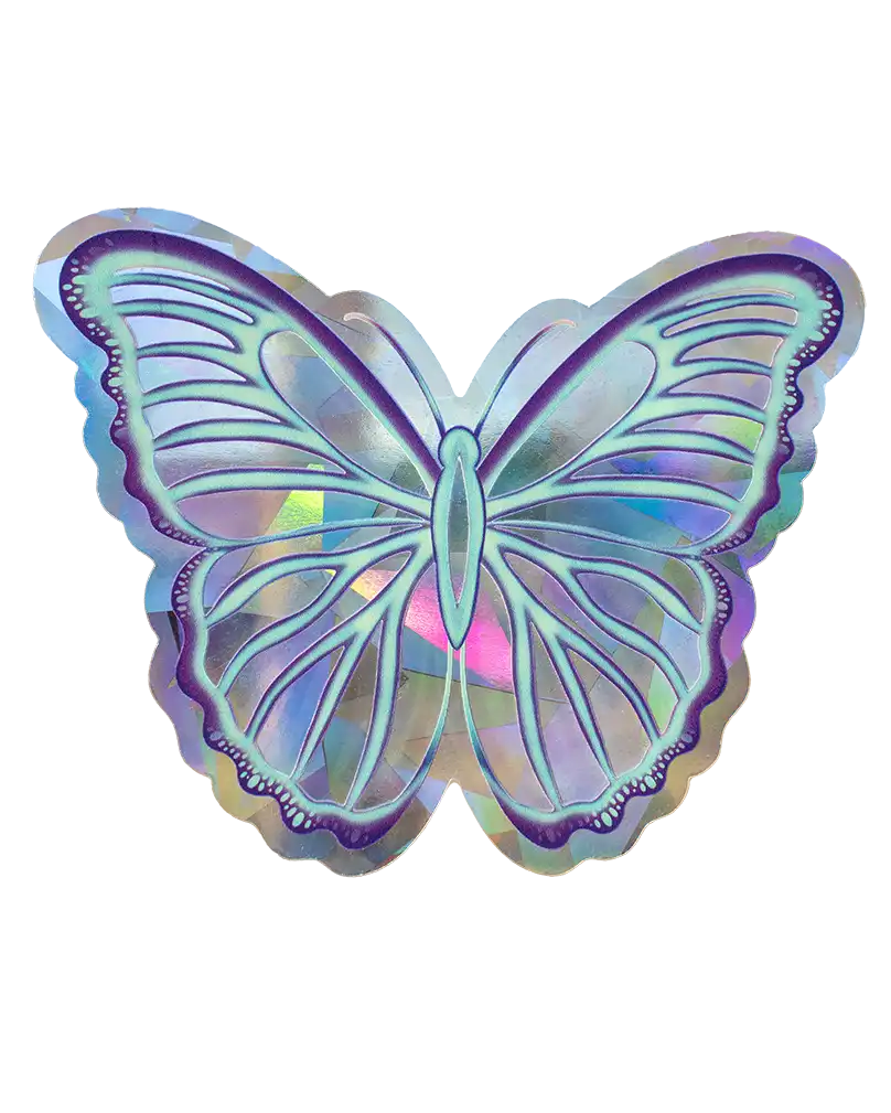 Butterfly - 5" Suncatcher - Rainbow Window Decal Sticker