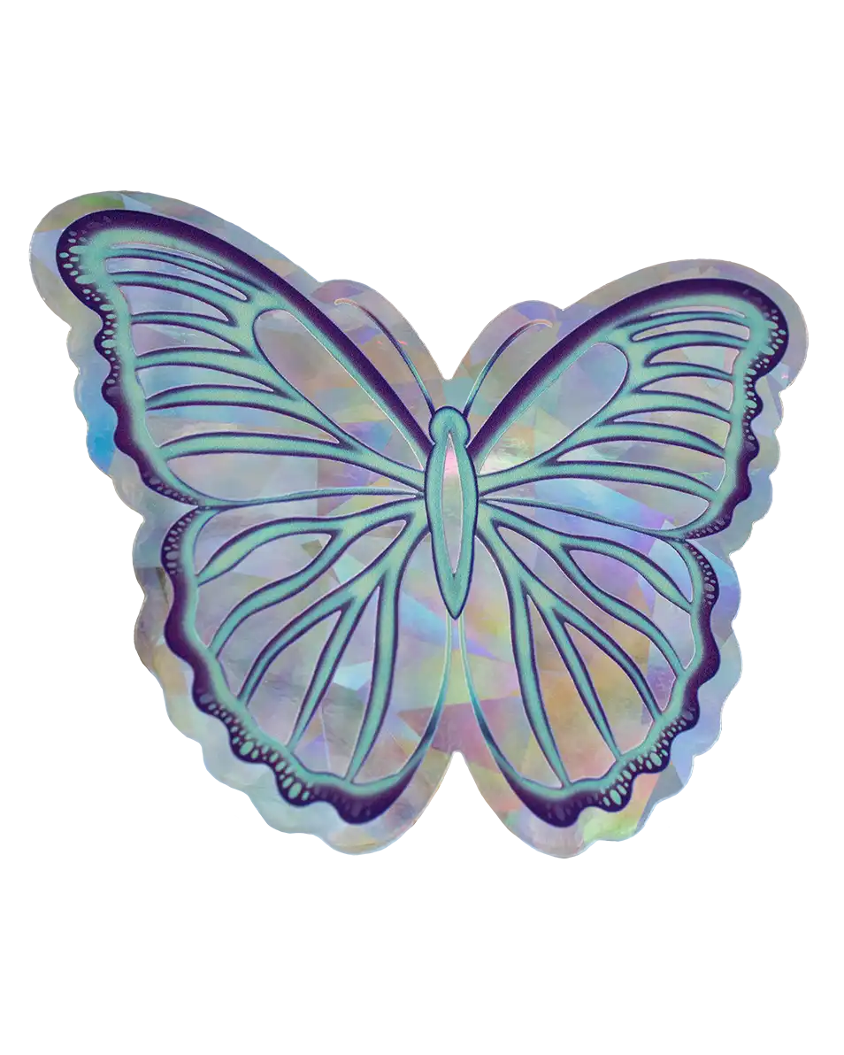 Butterfly - 5" Suncatcher - Rainbow Window Decal Sticker