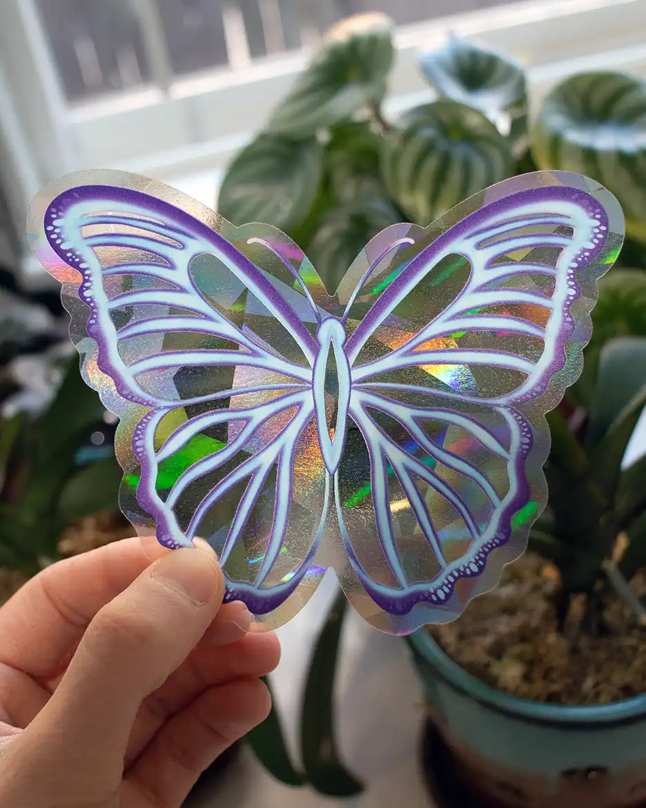 Butterfly - 5" Suncatcher - Rainbow Window Decal Sticker