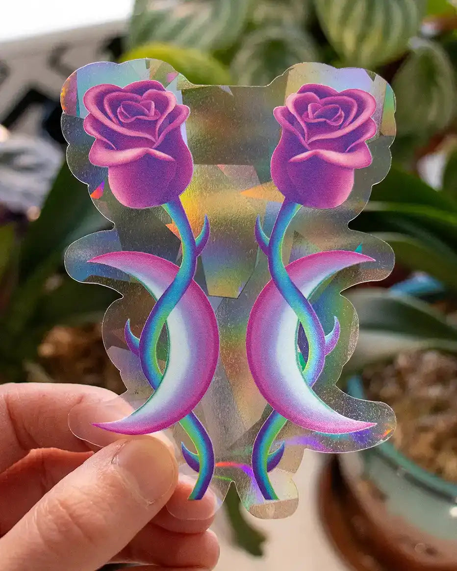 Rose Moon Suncatcher